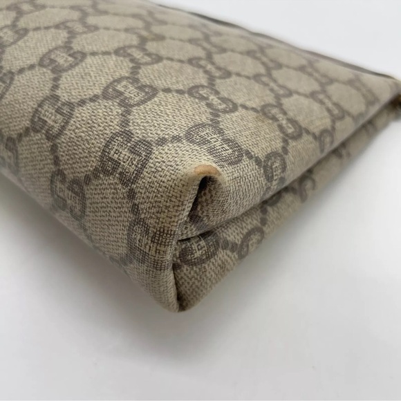 Authentic Gucci GG plus Beige/ Brown Clutch Bag GUC - Picture 13 of 15